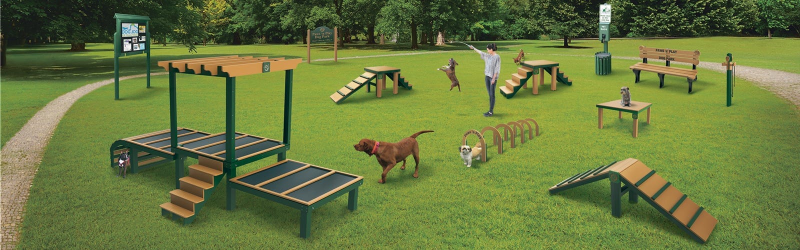 Fabricantes y proveedores de equipos baratos de Garden Dog Park