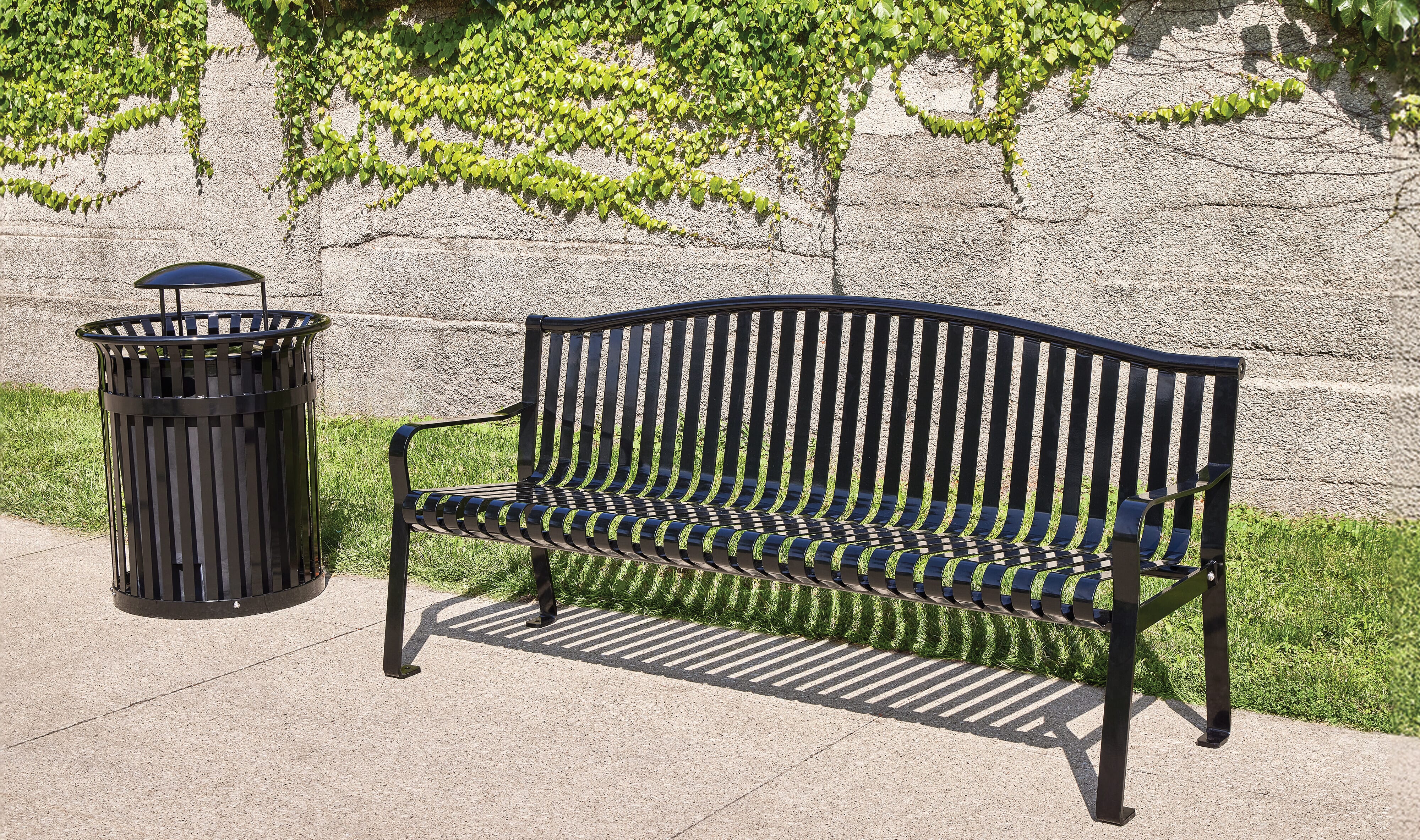 Cassidy™ Arched Back Bench BN-16 - - Barco Products