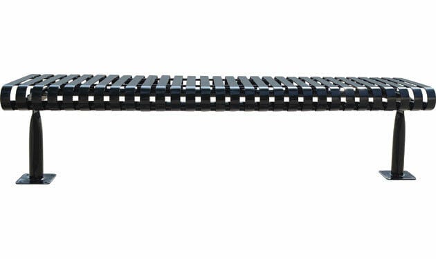 Cassidy™ Backless Pedestal Bench 02CL2923 - Steel 6 Ft. Pedestal