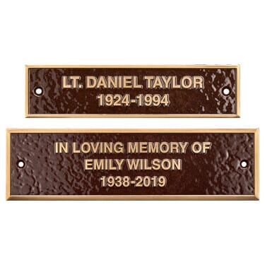 Bronze Bench Plaques