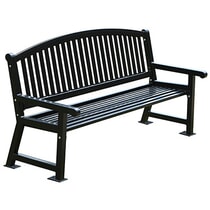 Lincoln Park Arched Back Bench