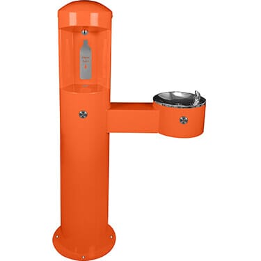 Outdoor Water Bottle Fillers w/ADA Drinking Fountain