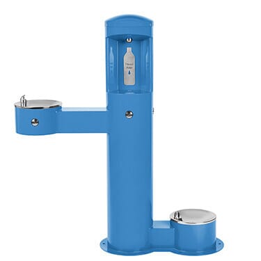 Outdoor Water Bottle Fillers with ADA Drinking Fountain & Pet Bowl