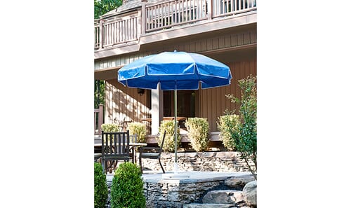 blue aqua outdoor patio umbrella replacement canvas Canopy 9 Ft 6 Rib Capri Built with durable materials Safavieh Athens Inside Out Striped
