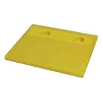 Endcaps - Set of 2 for Safety Yellow Recycled Plastic Speed Bumps