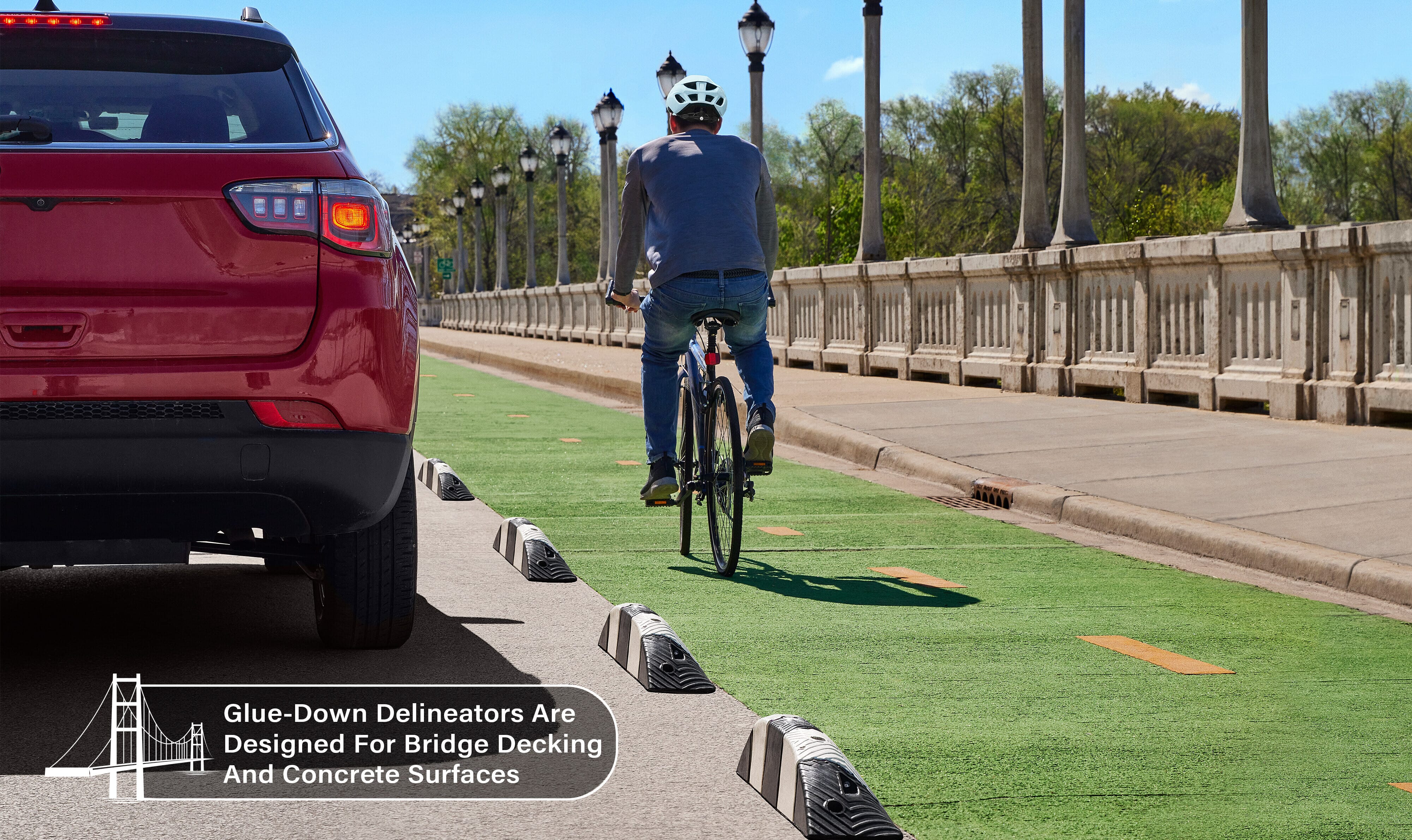 5'' High Bike Lane Delineators SB-29 - - Barco Products Canada