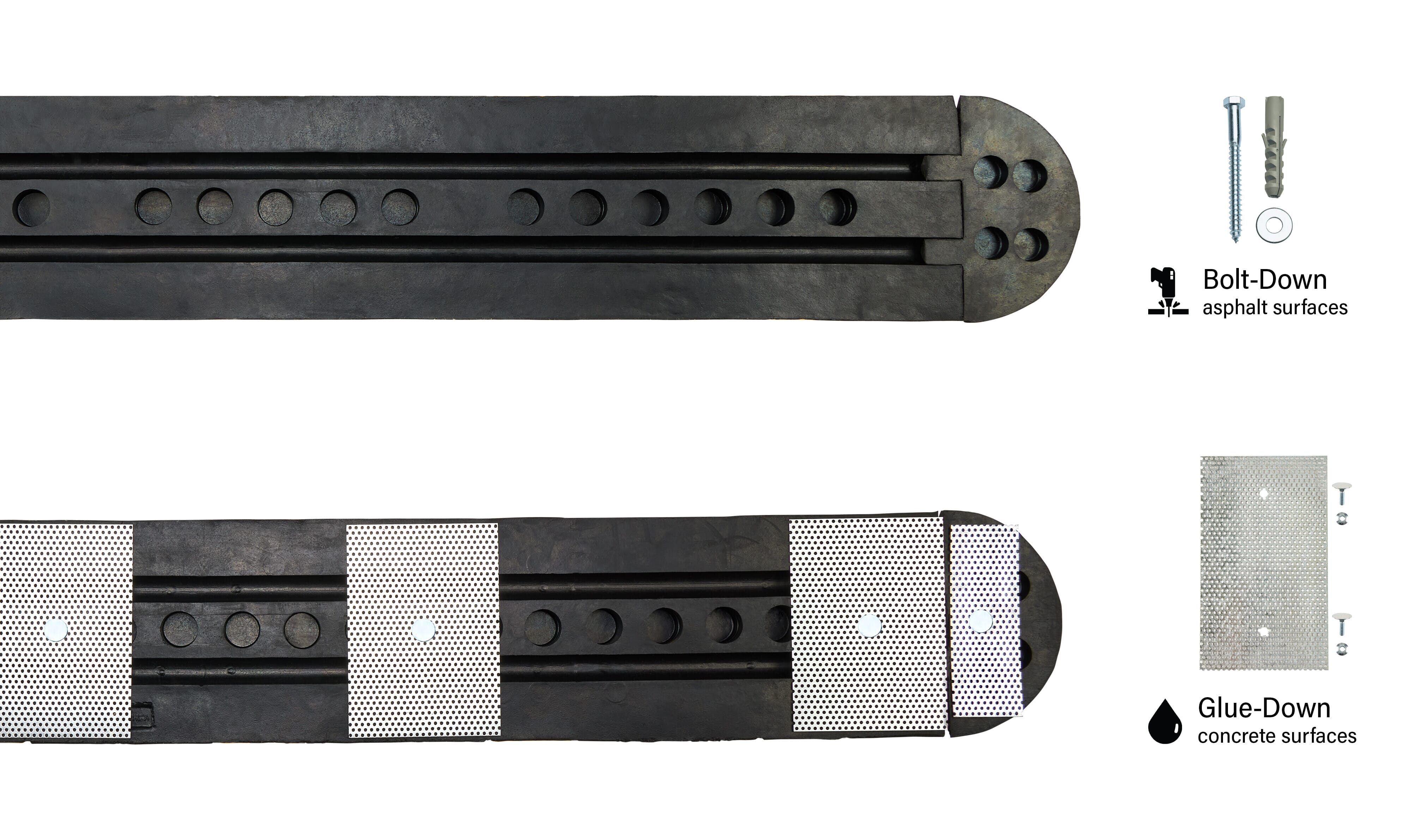 Safety-Striped Speed Bump Kits SB-23 - - Barco Products