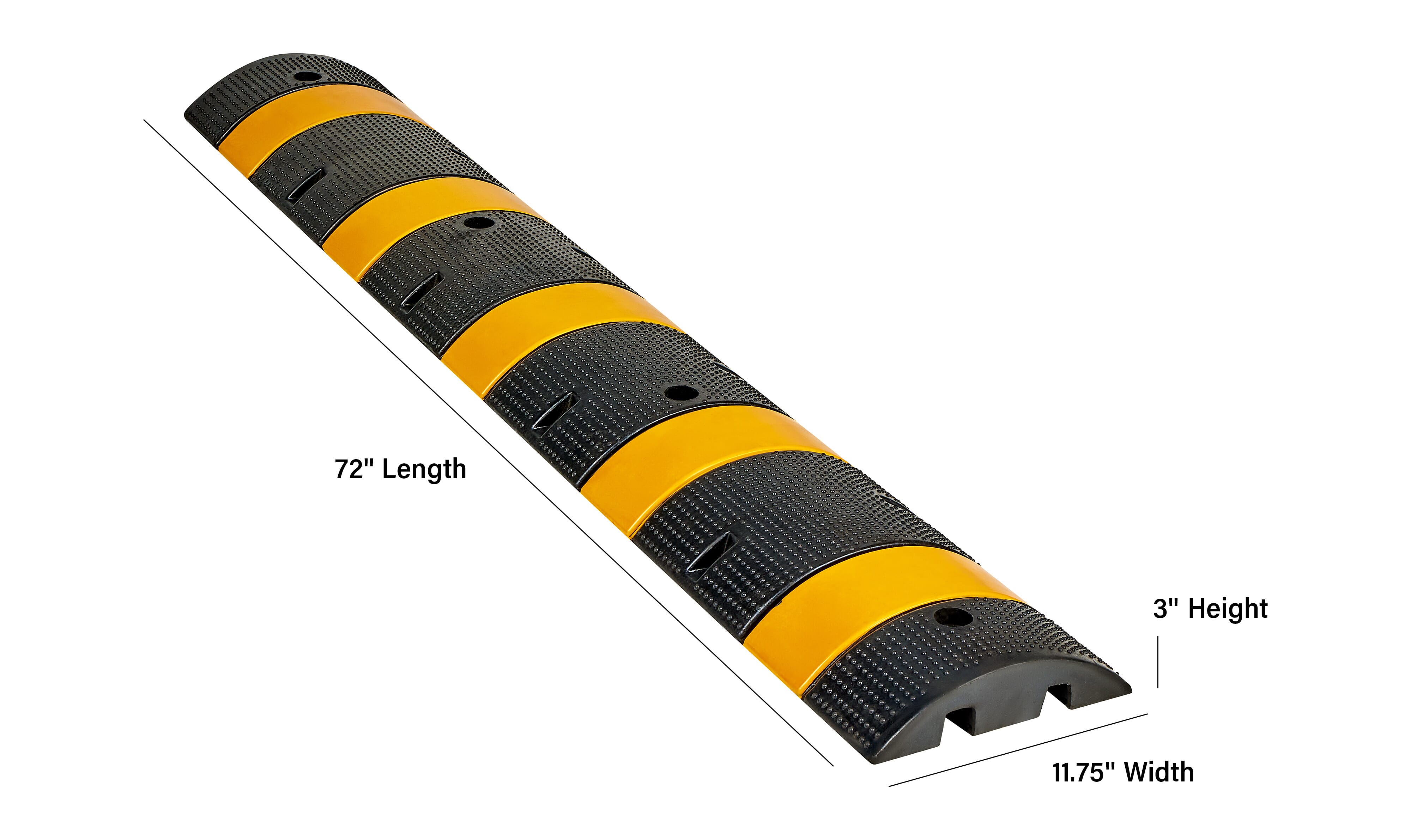 ●SIR BUMPIN Safety-Striped Big Bump Speed Bump 06JB1502 - Recycled