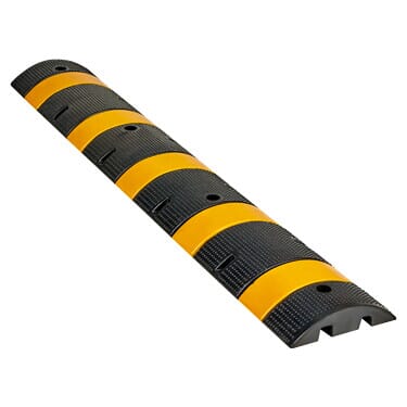 Safety-Striped Big Bump Speed Bump