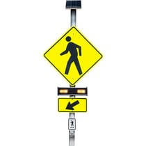 Push Button Pedestrian Crossing System