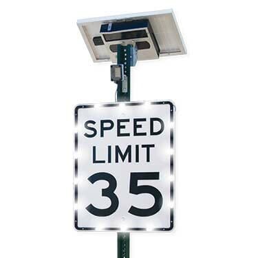 Radar Flashing Speed Sign