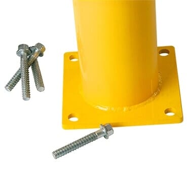 Bolt-Down Bollard Hardware/ 4 Concrete Bolts