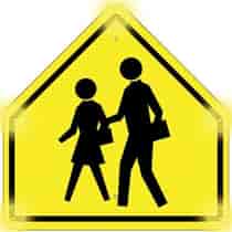 Flash Alert Solar School Zone Crossing Sign