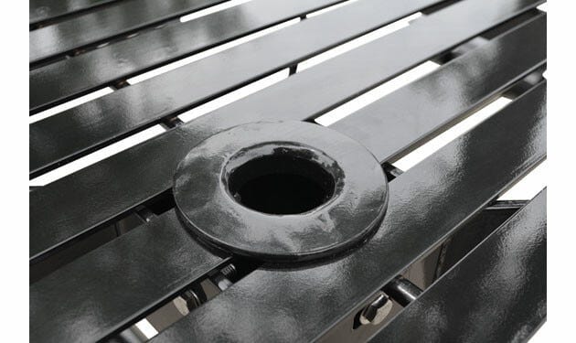 Cassidy™ Pedestal Picnic Table 07CL2921 - Steel Square Pedestal