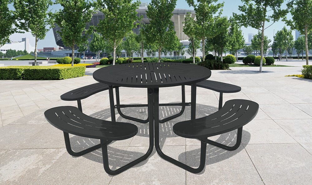 Downtown Picnic Table 07LJ3920 Aluminum 46