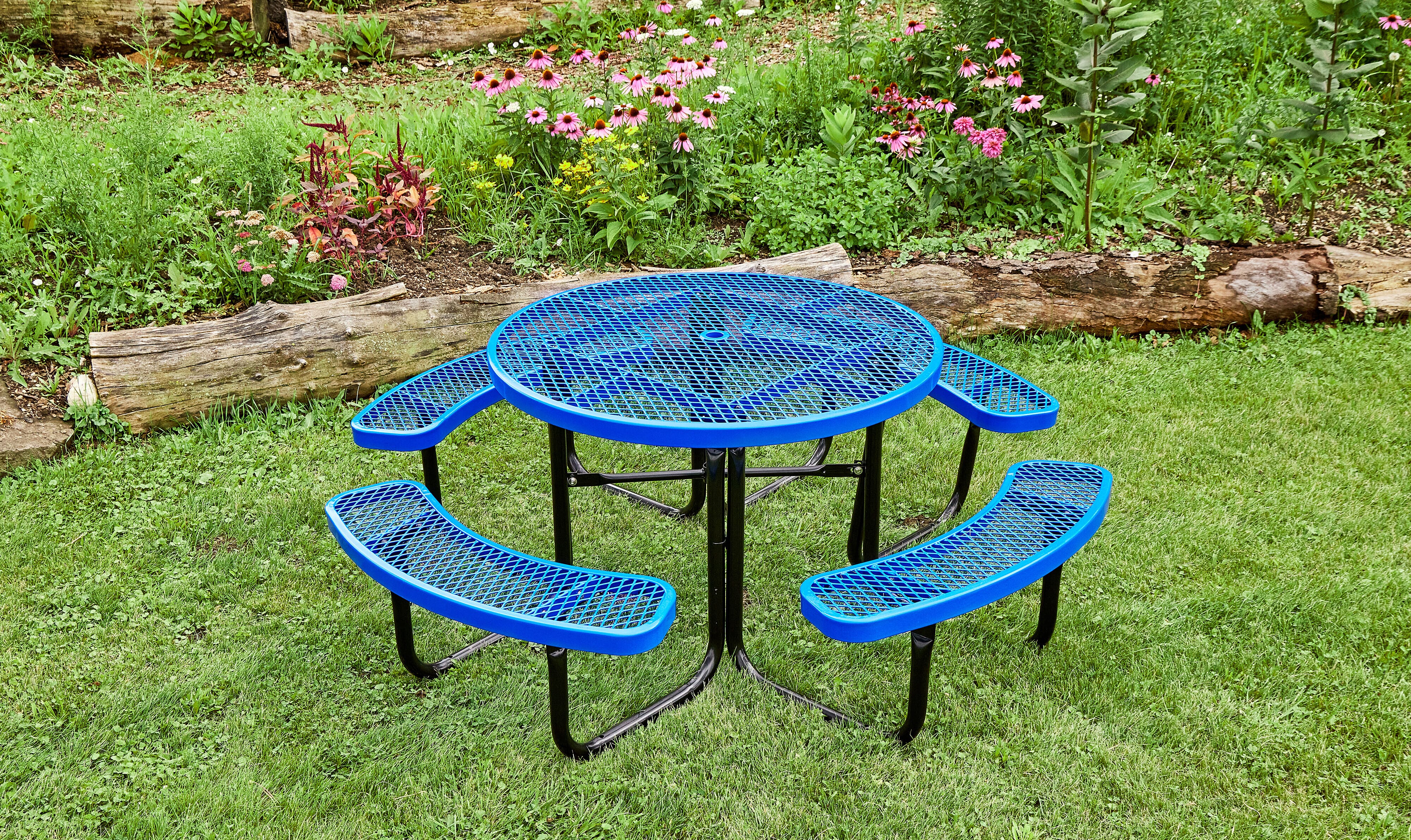 SuperSaver™ Commercial Round Picnic Table PT-82 - - Barco Products