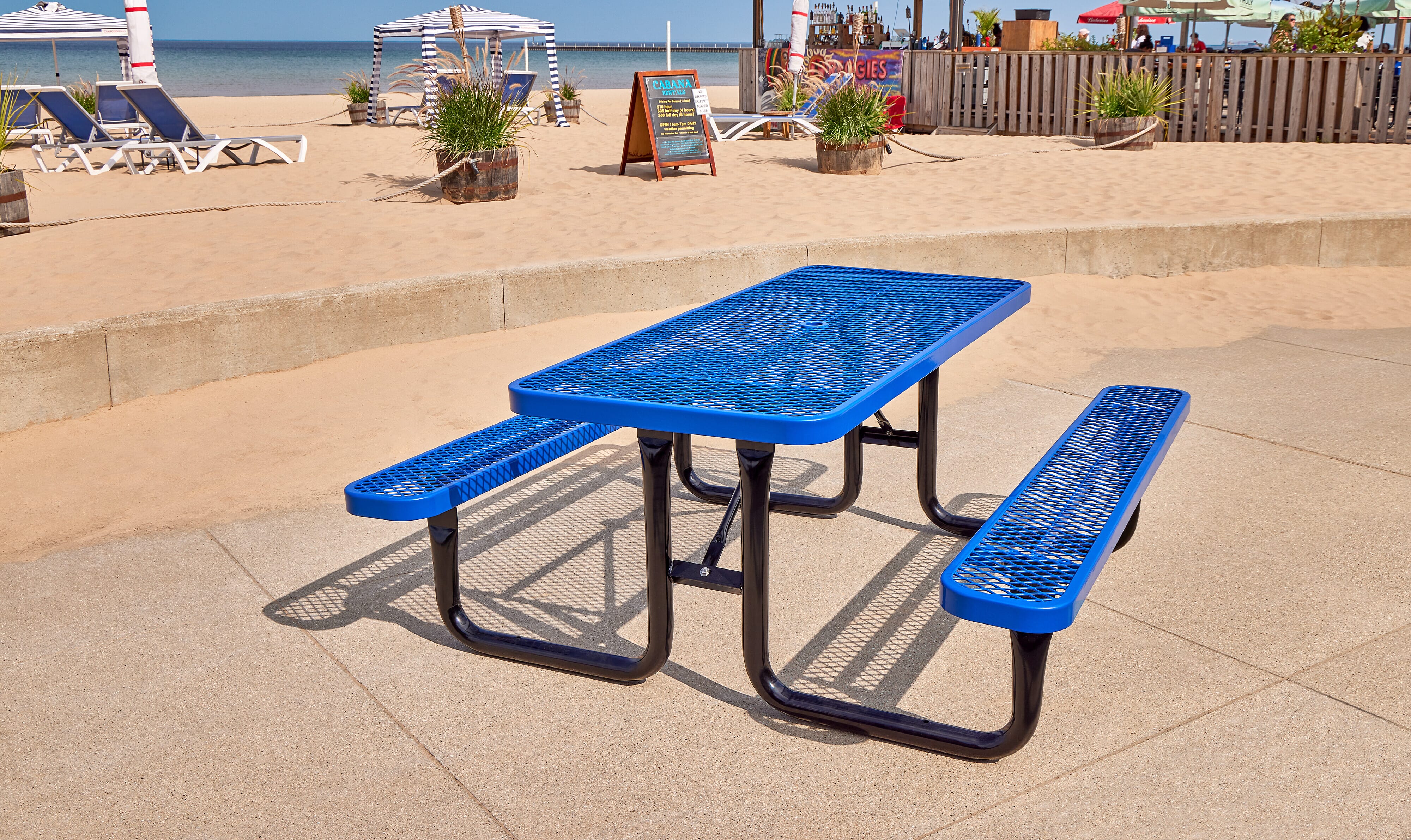 SuperSaver™ Commercial Rectangular Picnic Tables PT-80 - - Barco