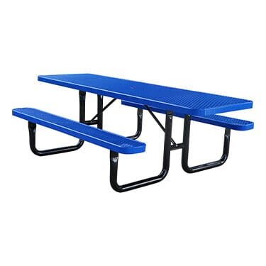 SuperSaver™ Commercial Rectangular Wheelchair Accessible Picnic Table - 2 Chair