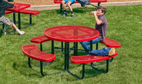 The City™ Series Round Picnic Tables PT-100 Barco Products