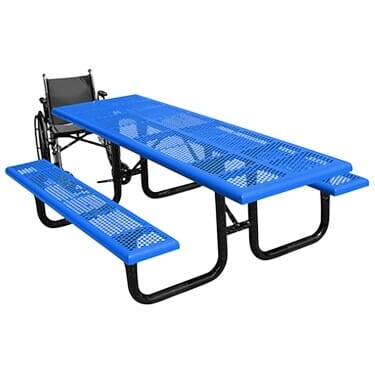 Comfort™ Series Wheelchair Accessible Rectangular Picnic Tables