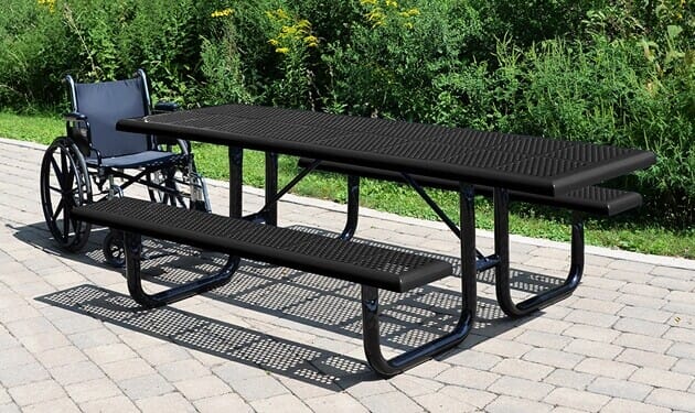 Comfort™ Series Wheelchair Accessible Rectangular Picnic Tables PT