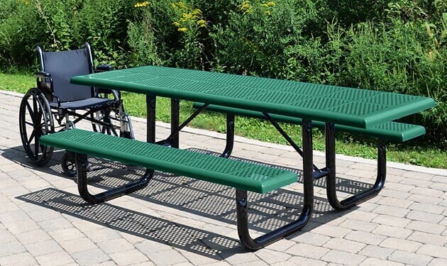 Comfort™ Series Wheelchair Accessible Rectangular Picnic Tables PT