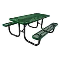 SuperSaver™ Commercial Rectangular Picnic Table (ADA - 2 Chair)