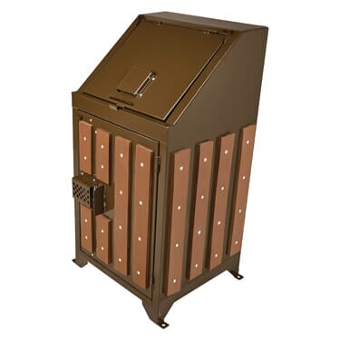 Bear-Proof Trash Receptacle, Single-Slatted