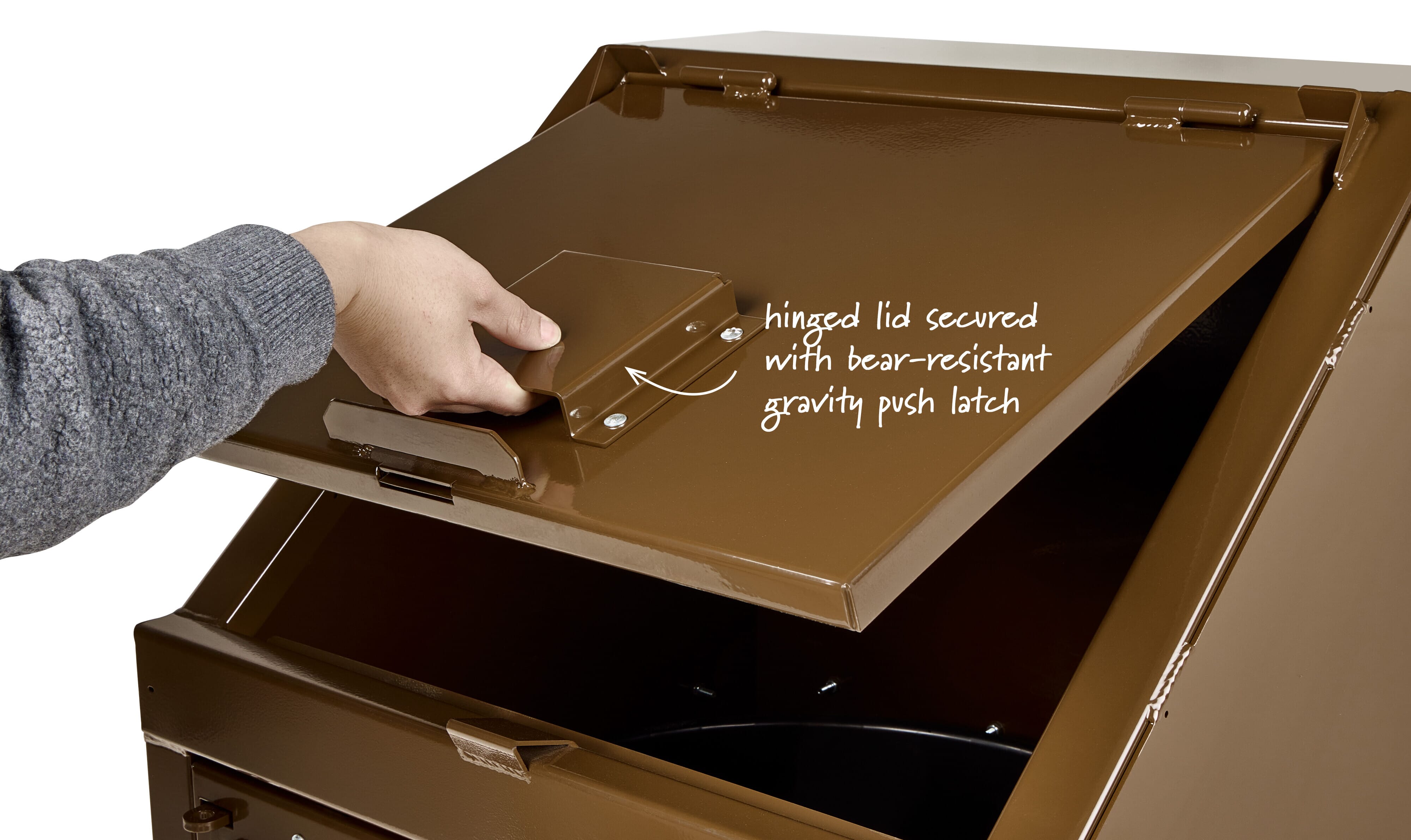 Bear-Proof Trash Receptacle, Single-Slatted WR-165 - - Barco Products