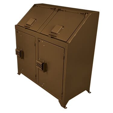 Bear-Proof Trash Receptacle, Double