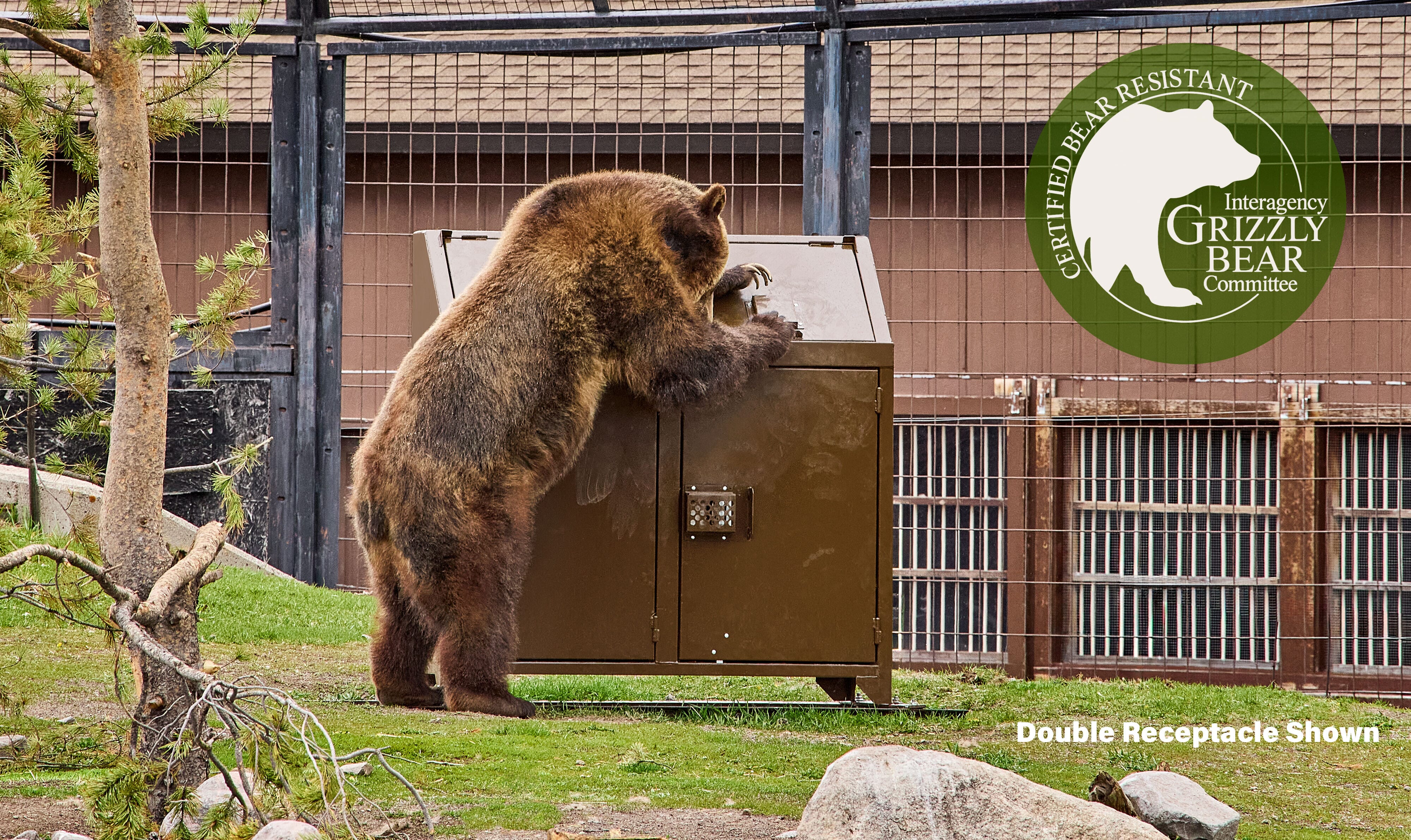 Bear-Proof Trash Receptacle, Single WR-164 - - Barco Products