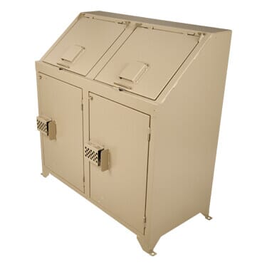 Bear-Proof Trash Receptacle, Double