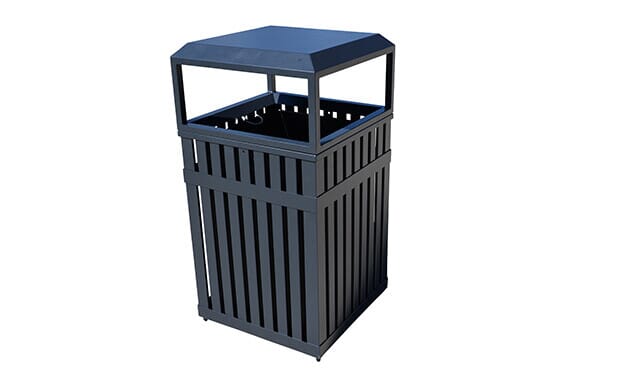 BarcoMaid™ Steel Slat 35 Gallon Receptacle