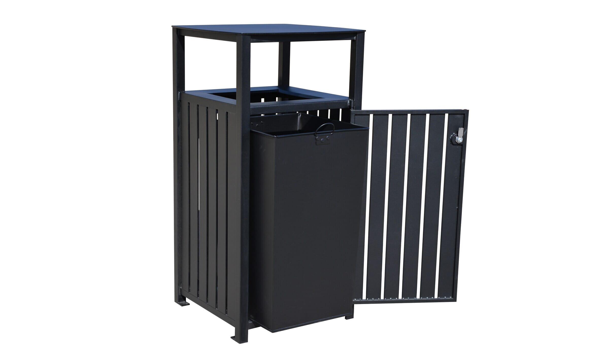 Signature Aluminum Receptacle with Side Door 08EJ2960 - Aluminum 