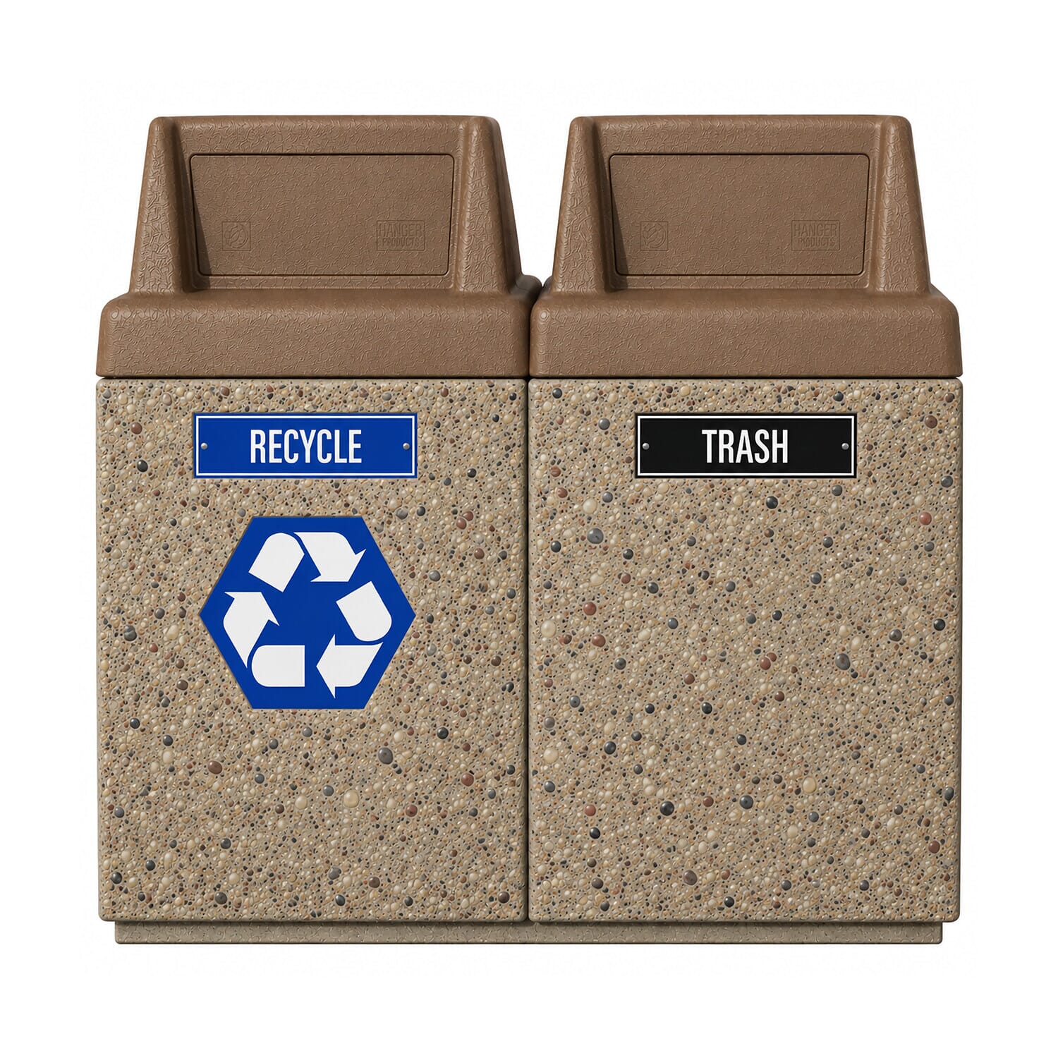 Double Concrete Receptacle