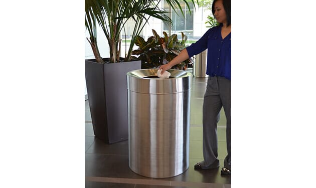 BarcoMaid™ Stainless Steel Funnel Open Top Receptacle 08BX2065