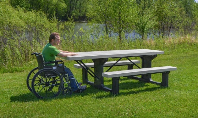 Kirby built store picnic tables