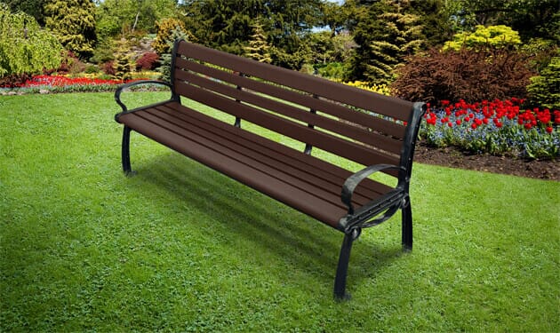 Hamptons outdoor bench online seat