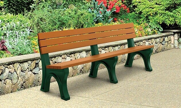 Recycled plastic garden bench for sale hot sale