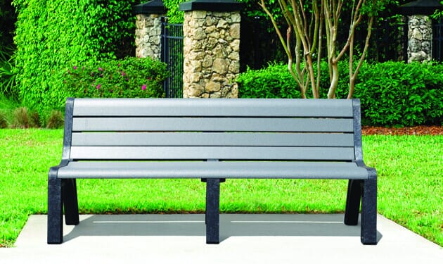 Plastic outdoor bench discount seat