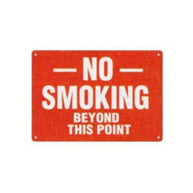 No Smoking Beyond This Point Sign