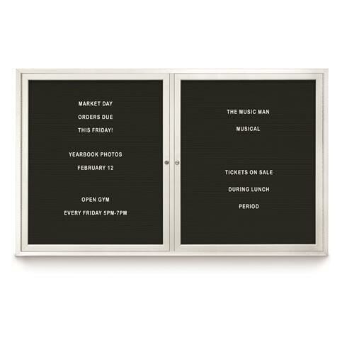 Outdoor Double Door Letter Boards