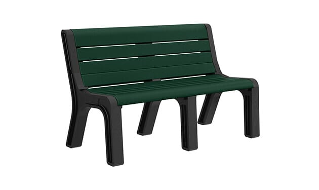 White plastic outdoor discount benches