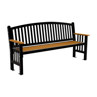 Aurora Bench Arched Back