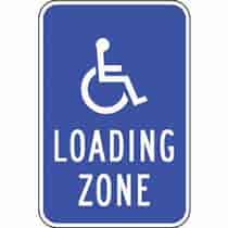 Symbol of Access, Loading Zone Sign