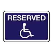 Reserved ADA Symbol Sign