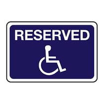 Reserved ADA Symbol Sign