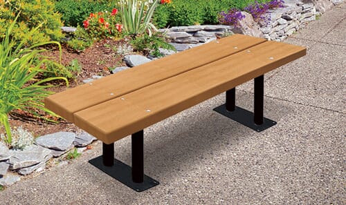 BarcoBoard™ Steel-Frame Double-Board Backless Benches BN-10