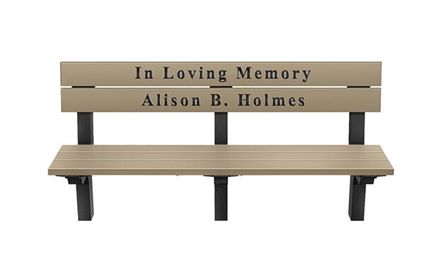 Classic Style Memorial Inground Bench