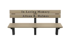 Classic Style Memorial Inground Bench